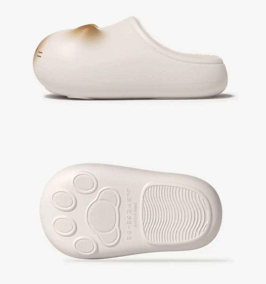Waterpoof eva cat slippers with paw bottom outdoor garden.