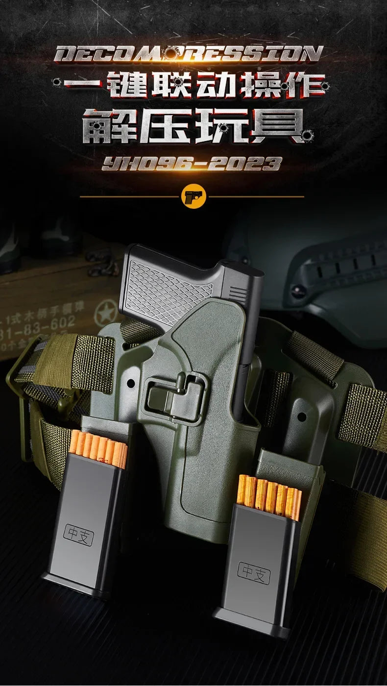 Pistol Style Lighters with 3 Cigarette Cases.