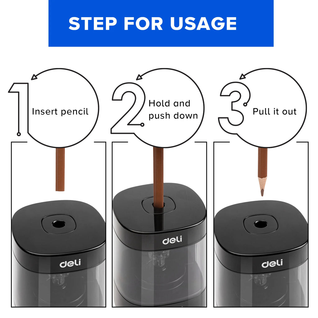 Deli Electric & Battery Pencil Sharpener.
