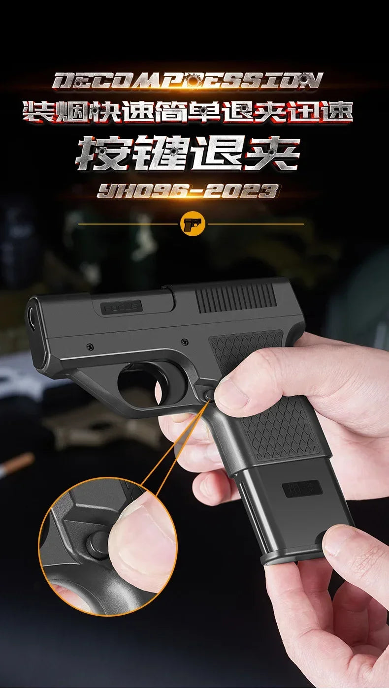 Pistol Style Lighters with 3 Cigarette Cases.