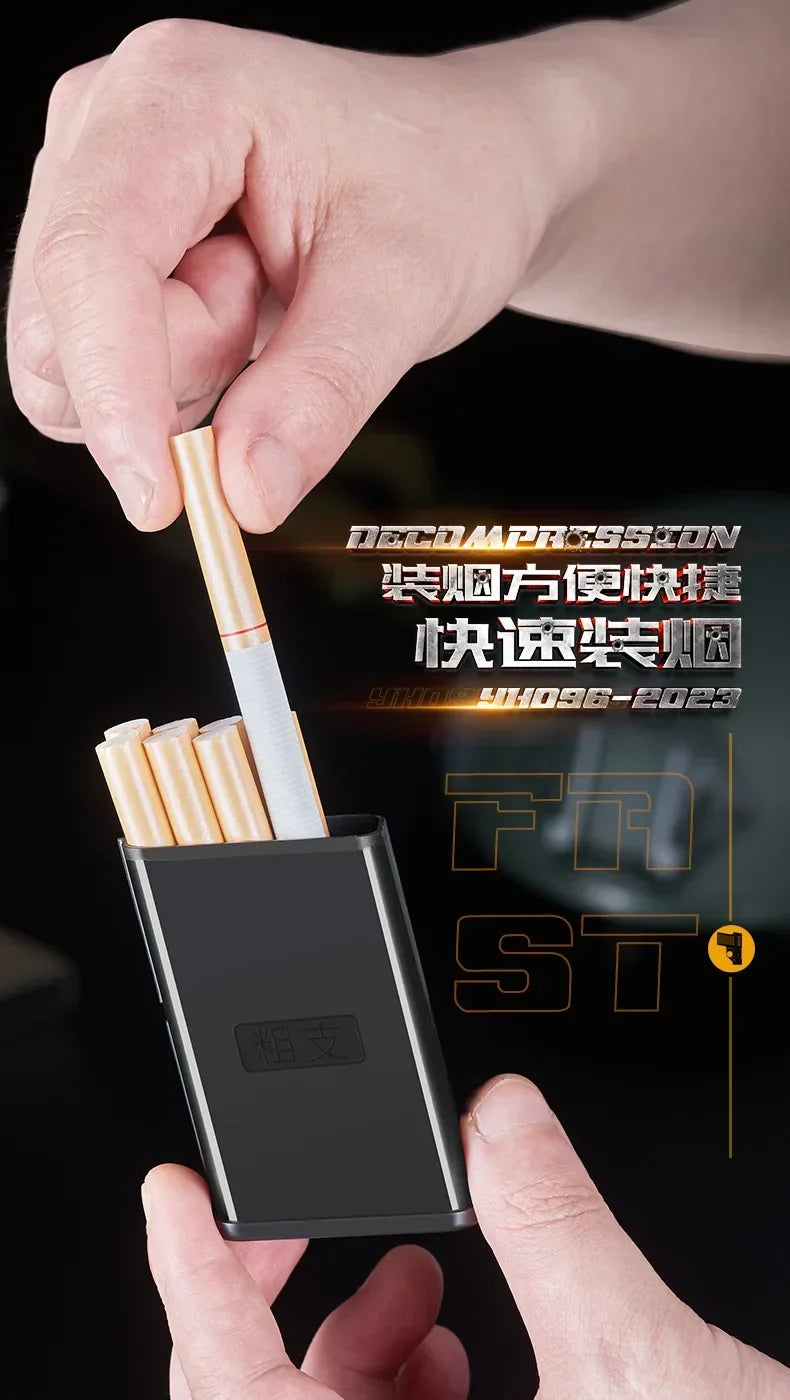 Pistol Style Lighters with 3 Cigarette Cases.