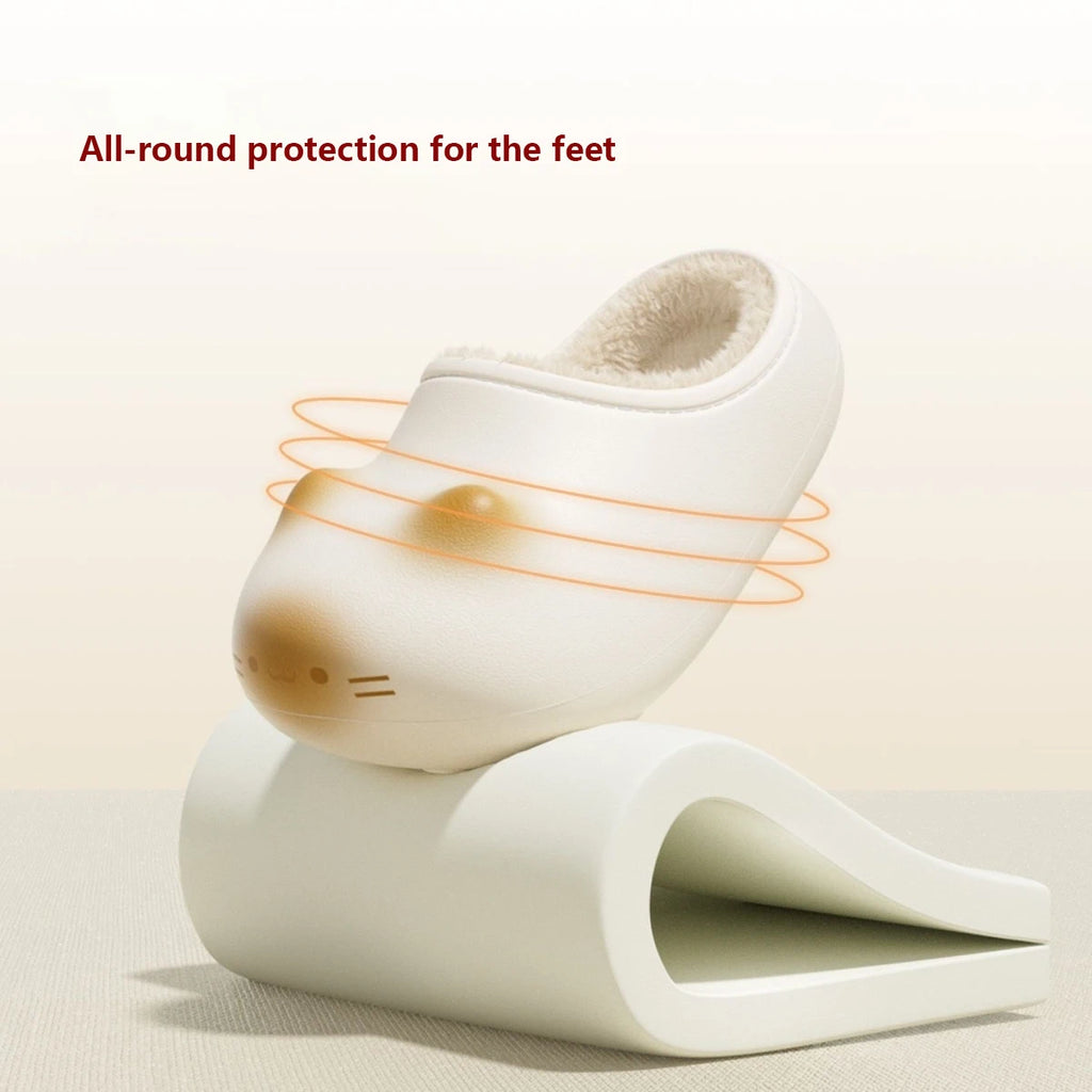 Waterpoof eva cat slippers with paw bottom outdoor garden.