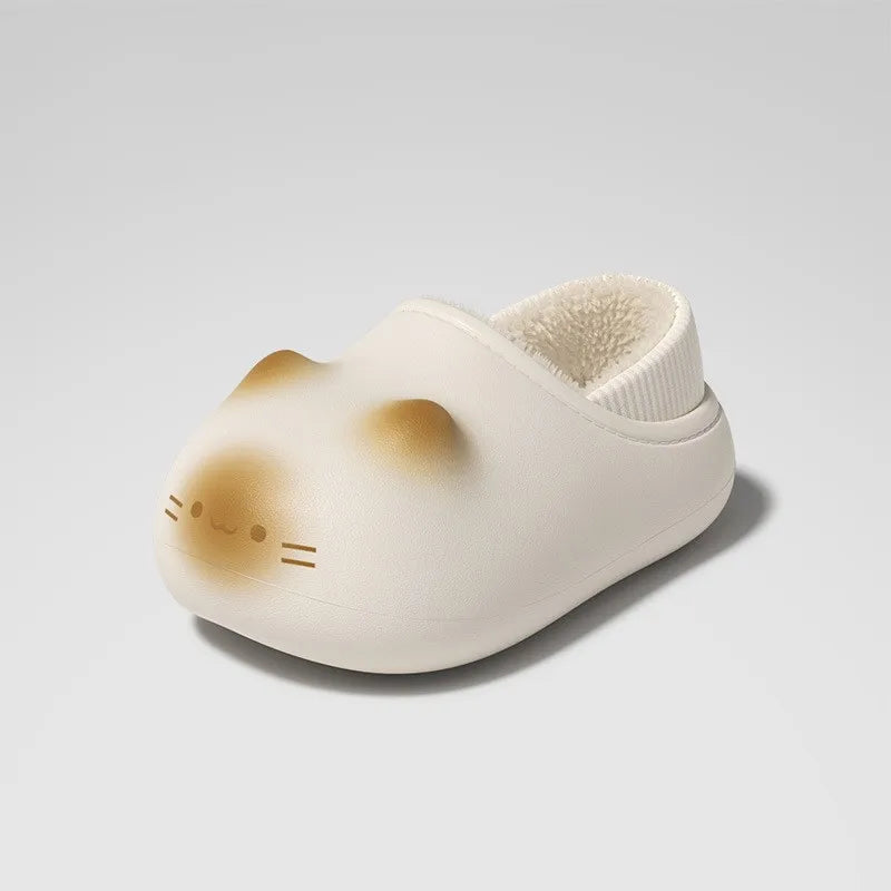 Waterpoof eva cat slippers with paw bottom outdoor garden.