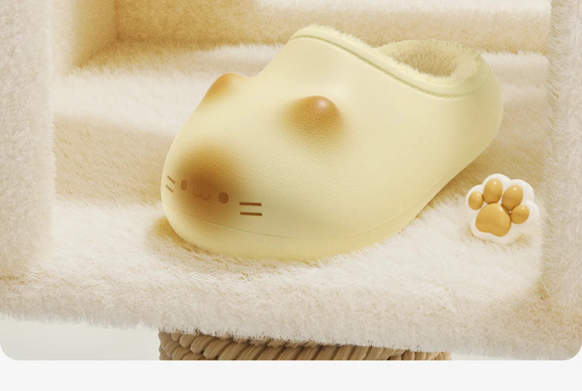 Waterpoof eva cat slippers with paw bottom outdoor garden.